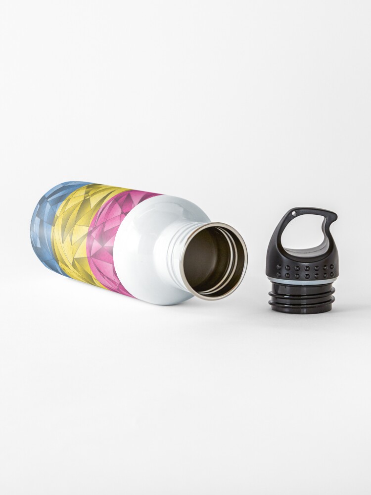 Alternate view of Abstract Pansexual Flag Water Bottle