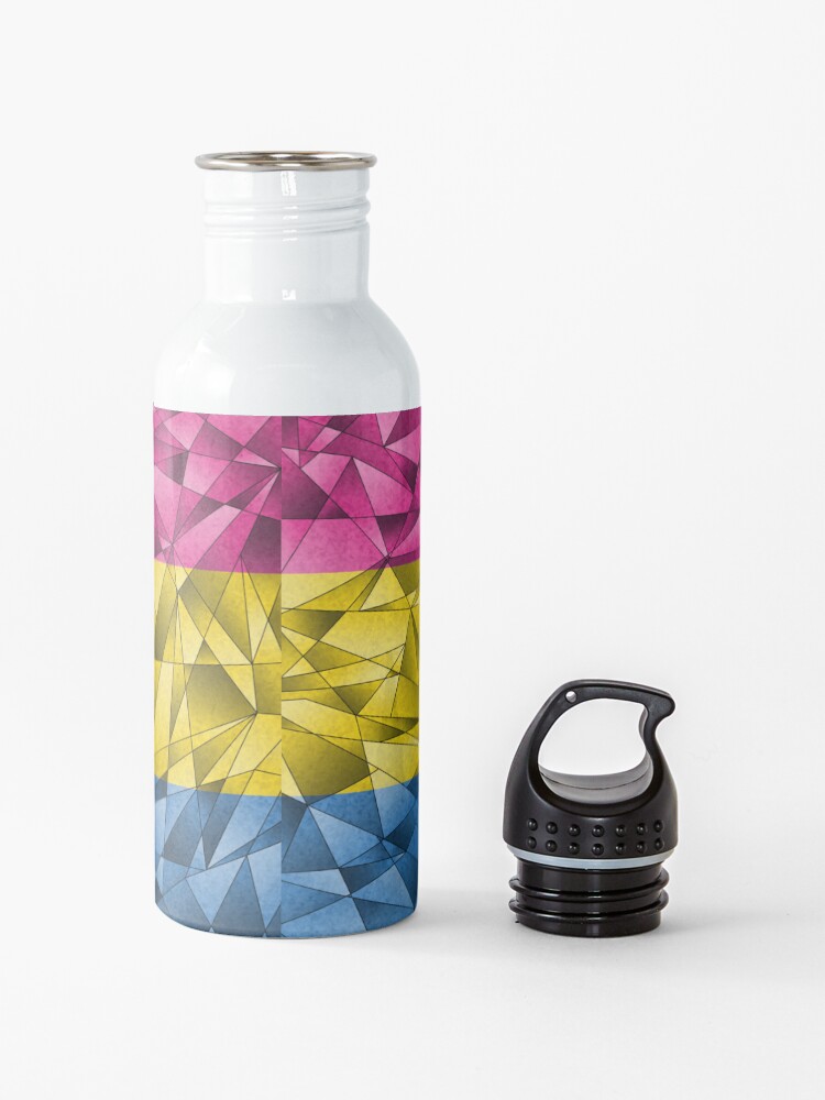 Alternate view of Abstract Pansexual Flag Water Bottle