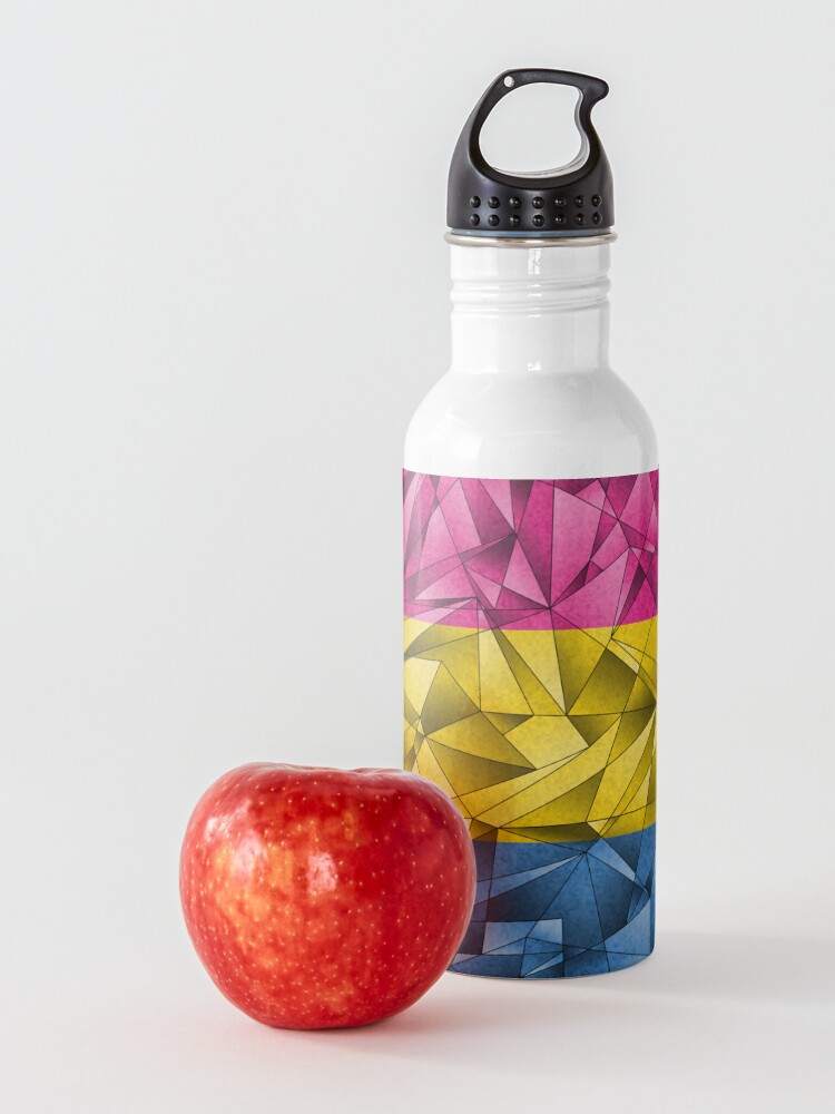 Alternate view of Abstract Pansexual Flag Water Bottle