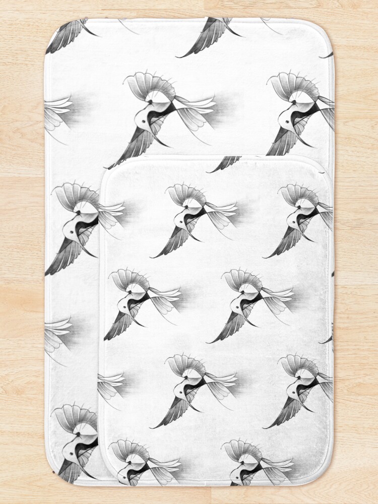 Thumbnail 5 of 6, Bath Mat, Hummingbird magic touch designed and sold by RafaelLima7.