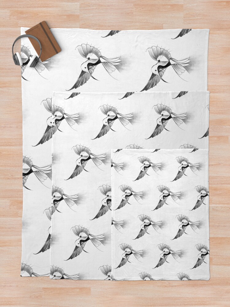 Thumbnail 5 of 6, Throw Blanket, Hummingbird magic touch designed and sold by RafaelLima7.