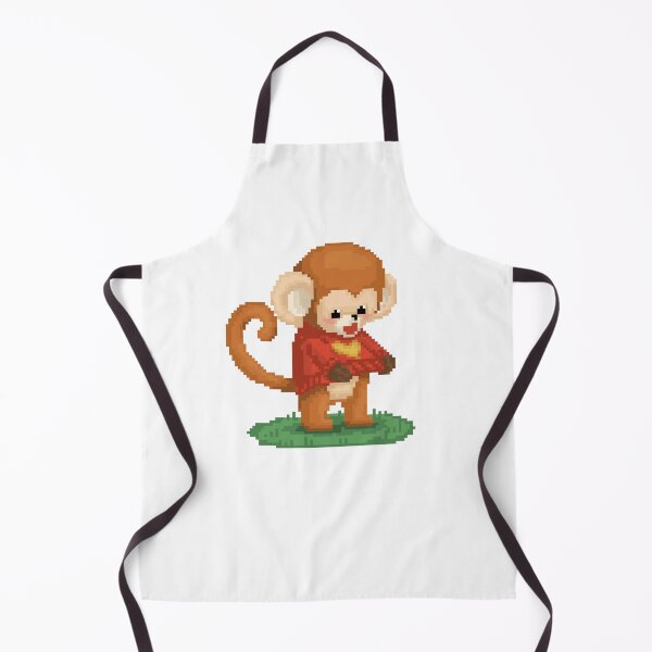 Item preview, Pixelated Cute baby monkey wear love sweater designed and sold by HopeDetour.