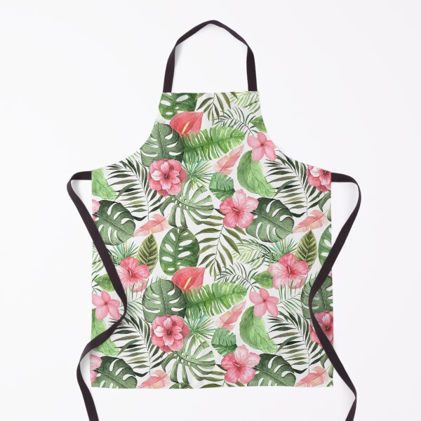 Item preview, Tropical Watercolor Flowers and Leaves designed and sold by Pink Pineapple Works.