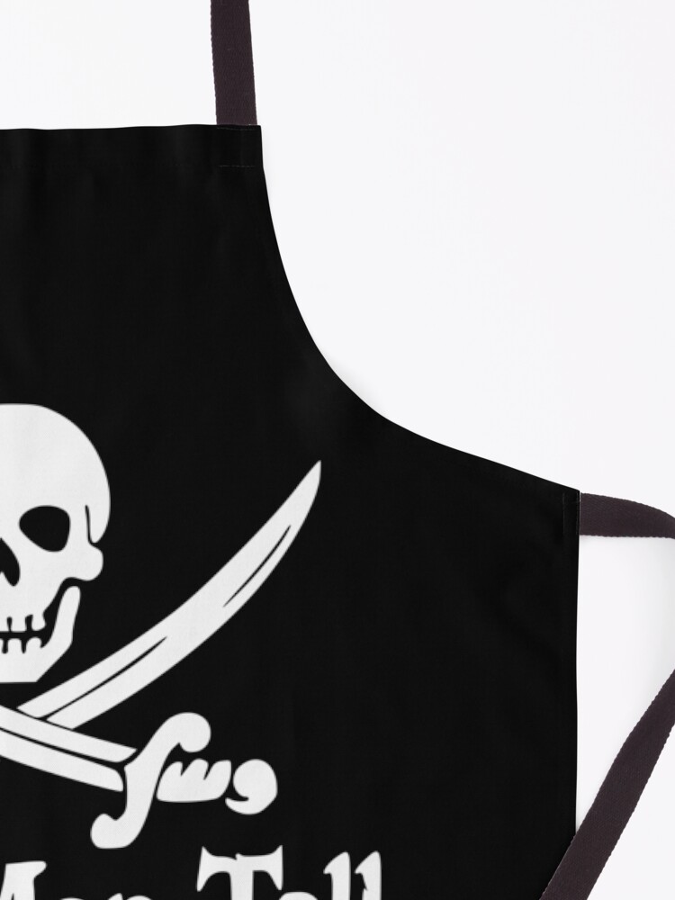Alternate view of Pirates Skull Crossed Swords Dead Men Tell No Tales - White Apron
