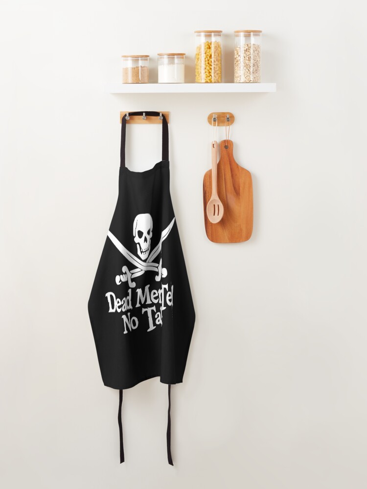 Alternate view of Pirates Skull Crossed Swords Dead Men Tell No Tales - White Apron