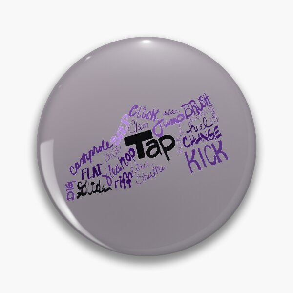 Item preview, Dance Shoe Filled with Tap Terms Shades of Purple designed and sold by Tara Barnaba.