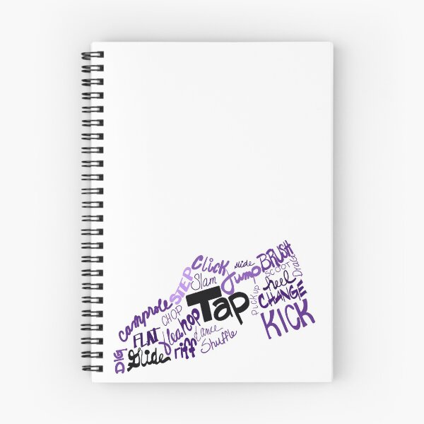 Item preview, Dance Shoe Filled with Tap Terms Shades of Purple designed and sold by Tara Barnaba.