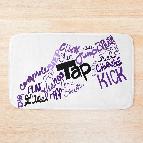 Item preview, Dance Shoe Filled with Tap Terms Shades of Purple designed and sold by Tara Barnaba.