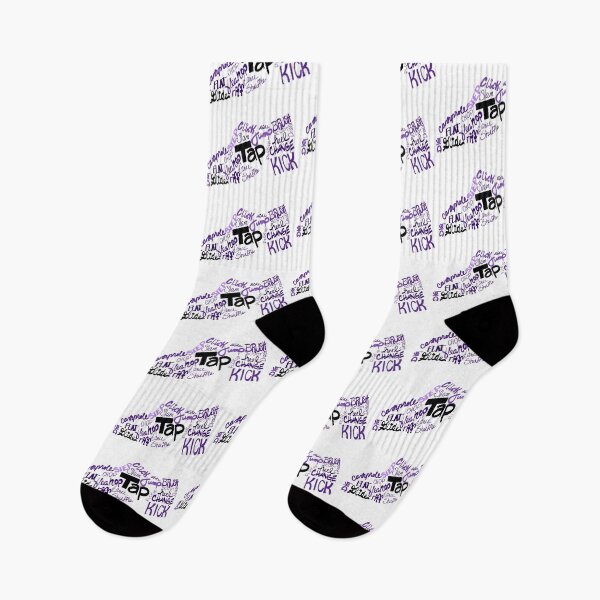 Item preview, Dance Shoe Filled with Tap Terms Shades of Purple designed and sold by Tara Barnaba.