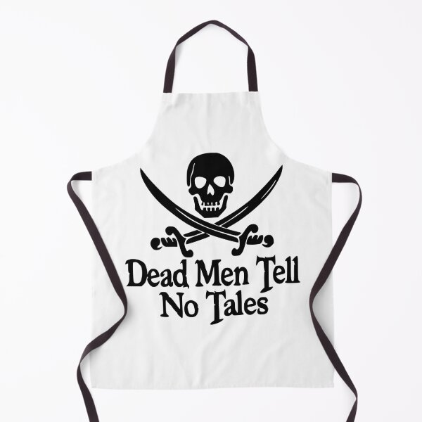 Item preview, Pirates Skull Crossed Swords Dead Men Tell No Tales - Black designed and sold by Pink Pineapple Works.