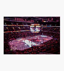 Capitals in Washington DC ice rink Photographic Print