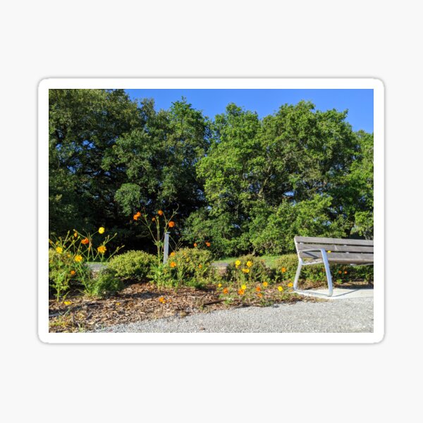 flowers in the park Sticker