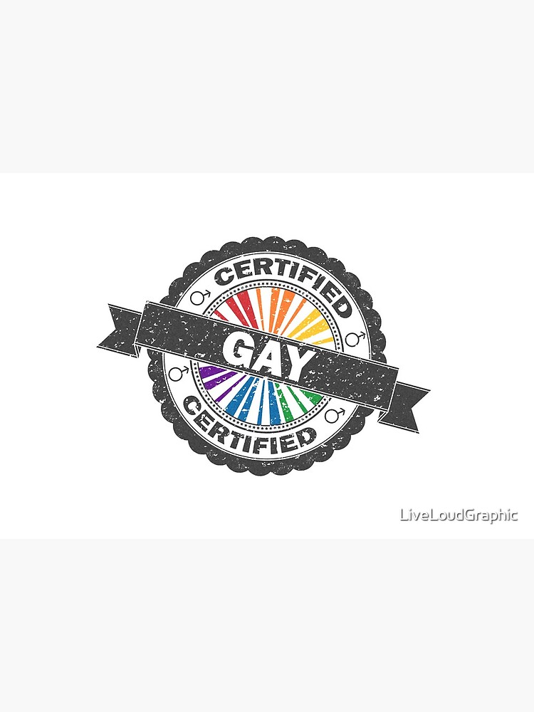 Certified Gay Pride Stamp by LiveLoudGraphic