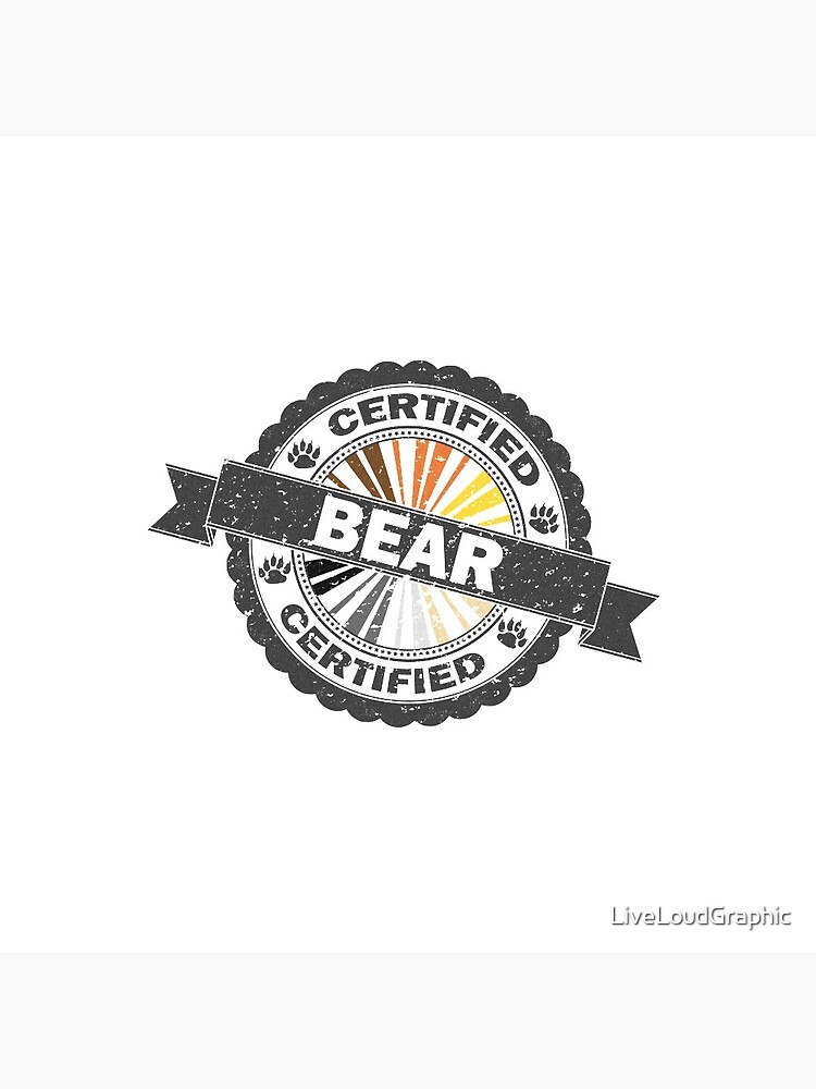 Certified Bear Stamp by LiveLoudGraphic