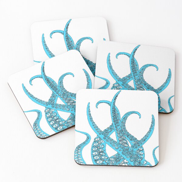 Item preview, Octopus Tentacles in Aqua designed and sold by greenflashwear.
