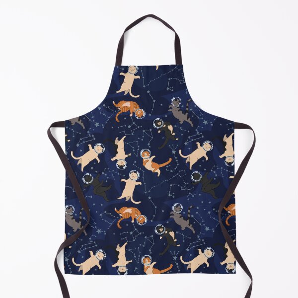 Item preview, Pattern with cats in space designed and sold by burbura.