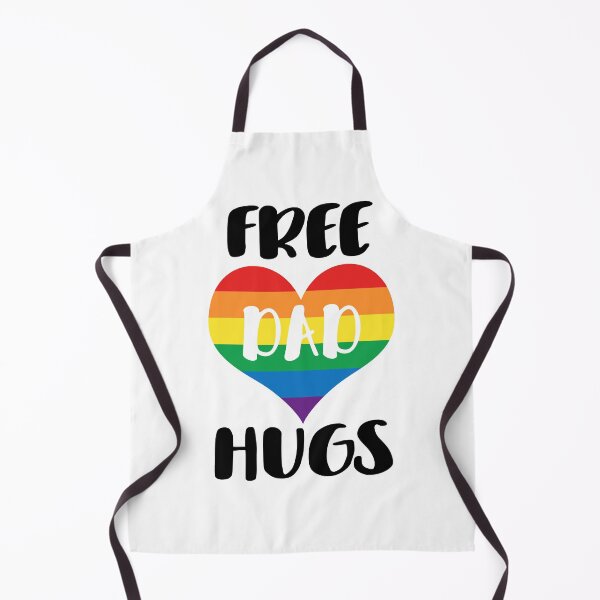 Item preview, Free Dad Hugs - Black Text designed and sold by Pink Pineapple Works.