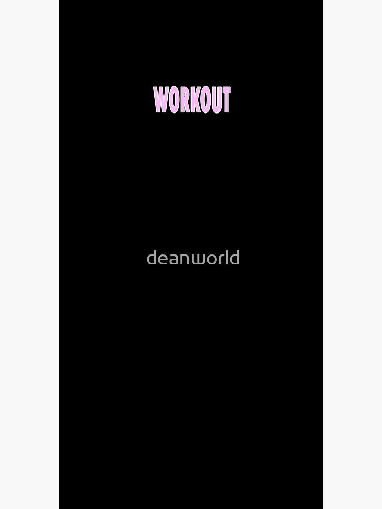 Workout - Black Leggings and Fitness Clothing by deanworld