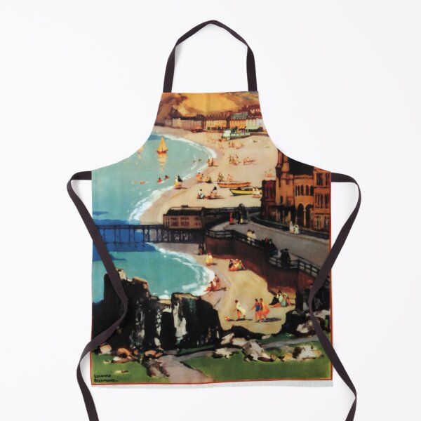 Item preview, Aberystwyth vintage travel poster designed and sold by stickart-marek.