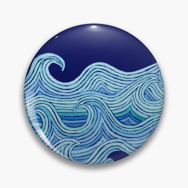 Artikelvorschau, BLUE WAVES - WATERCOLOR PAINTING - OCEAN WAVES - RIVER RAPIDS entworfen und verkauft von Susan Prolman.