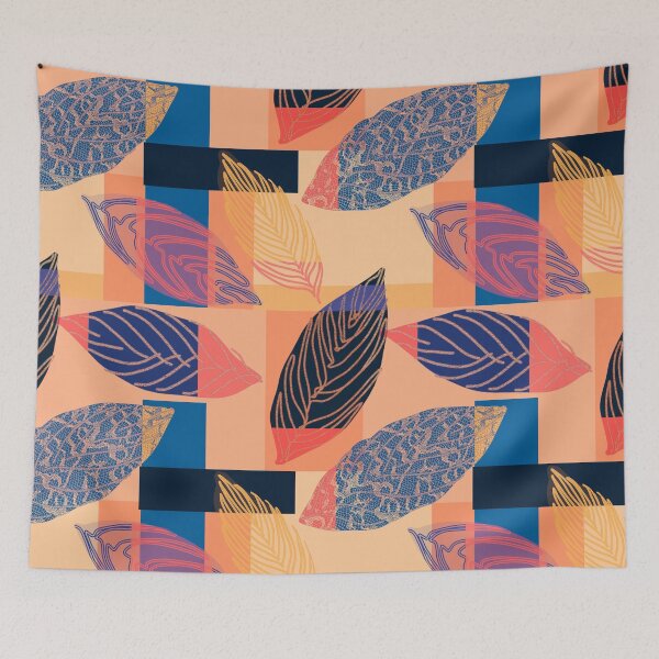 Item preview, Bright Blocked Leaves designed and sold by Odsy.