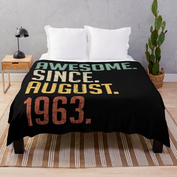 Item preview, Awesome Since August 1963 57th Birthday Gift 57 Years Old Vintage August 1963 designed and sold by Takatv.