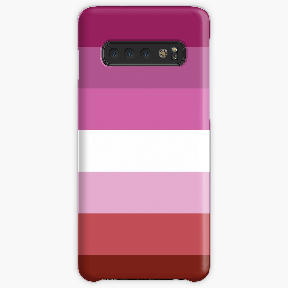 Solid Lipstick Lesbian Pride Flag Case & Skin for Samsung Galaxy