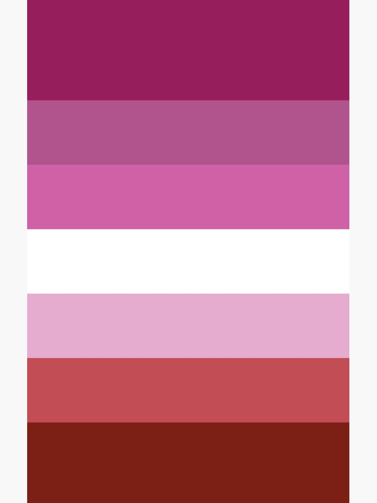 Solid Lipstick Lesbian Pride Flag by LiveLoudGraphic