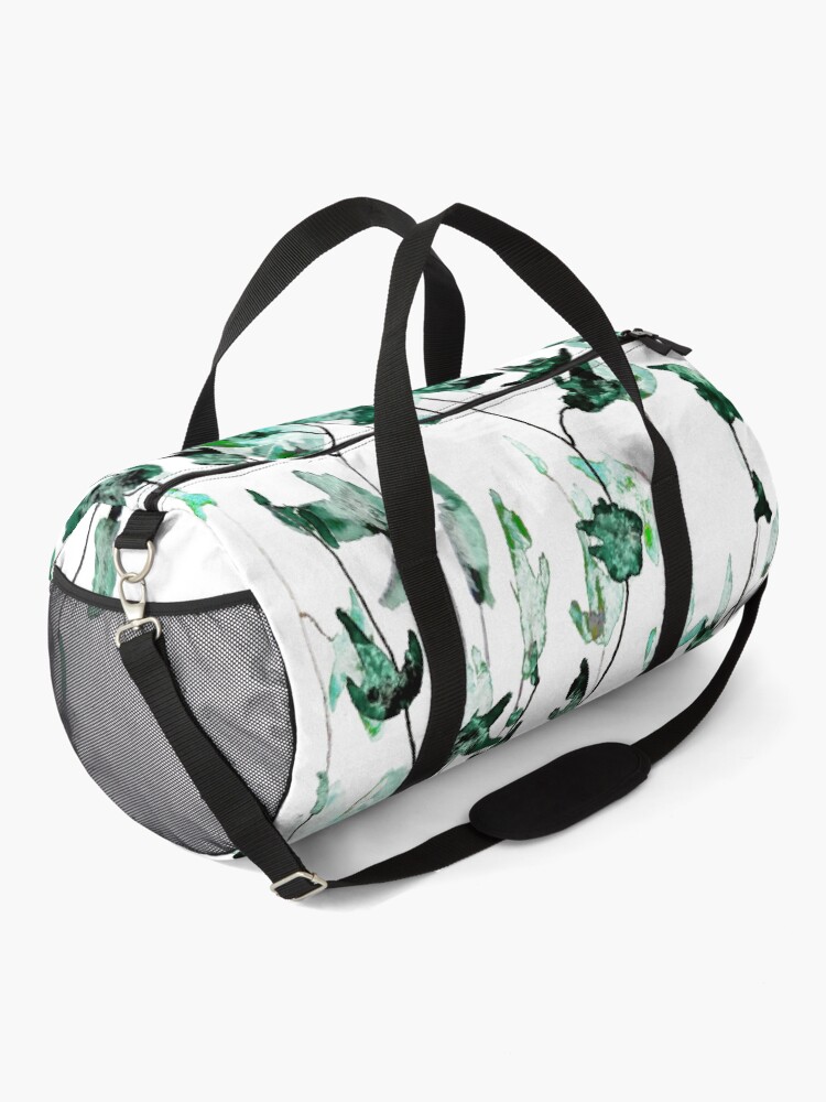 Alternate view of Ivy on the wall watercolor Duffle Bag
