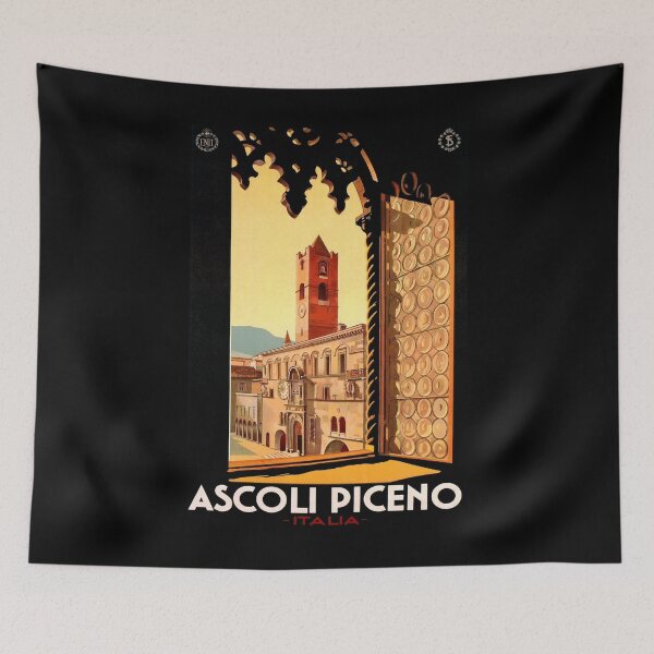 Item preview, ENIT Ascoli Piceo vintage travel poster designed and sold by stickart-marek.