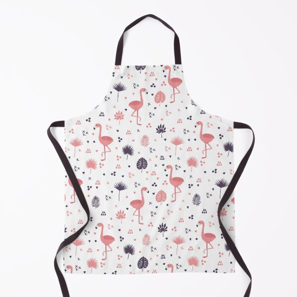 Item preview, Scandanavian Print Flamingos with Tropical Leaves designed and sold by Pink Pineapple Works.