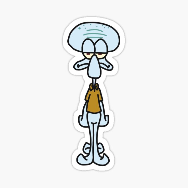 Squidward Stickerand More Sticker For Sale By Rymb Redbubble