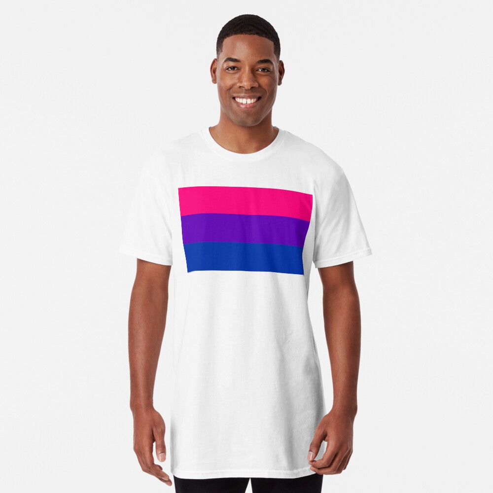 Solid Bisexual Pride Flag Long T-Shirt