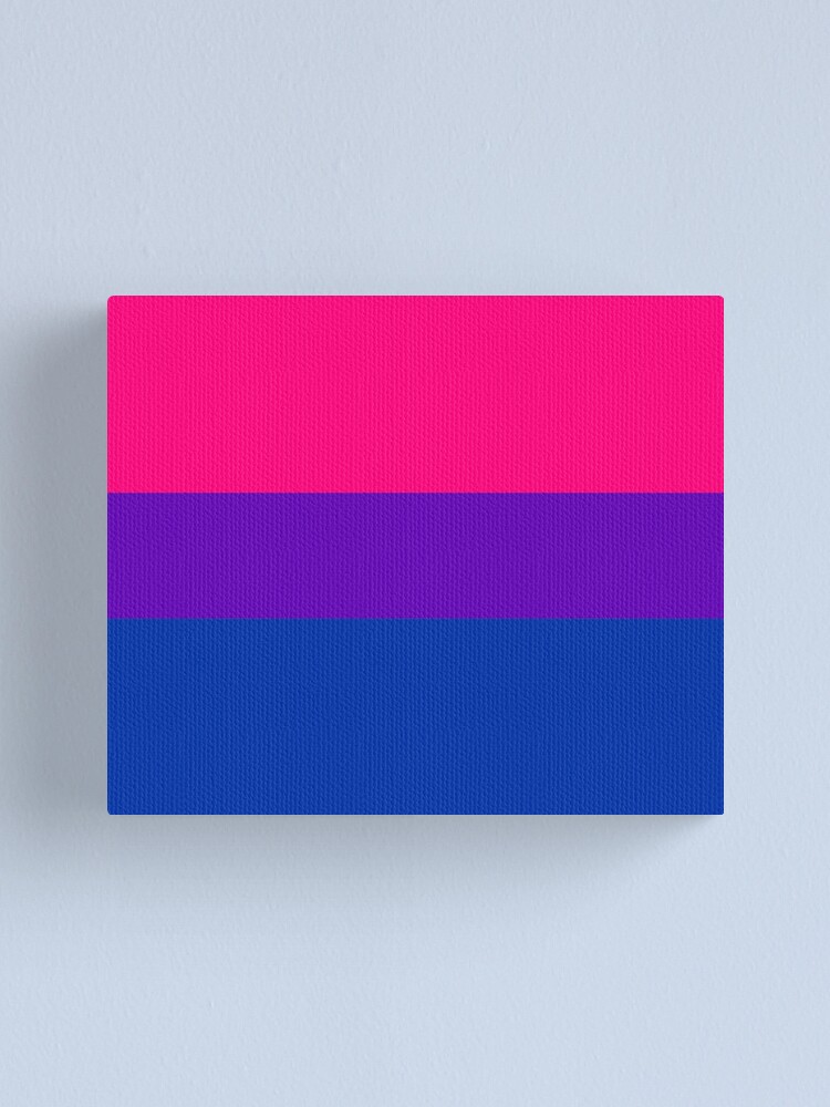 Alternate view of Solid Bisexual Pride Flag Canvas Print