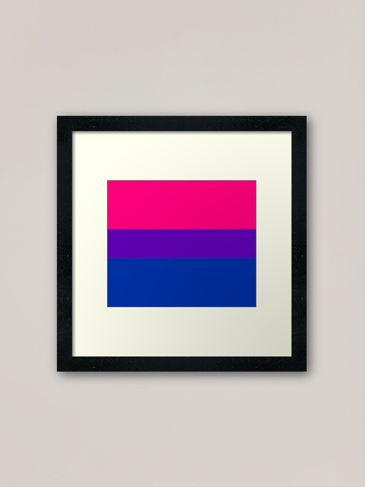 Alternate view of Solid Bisexual Pride Flag Framed Art Print