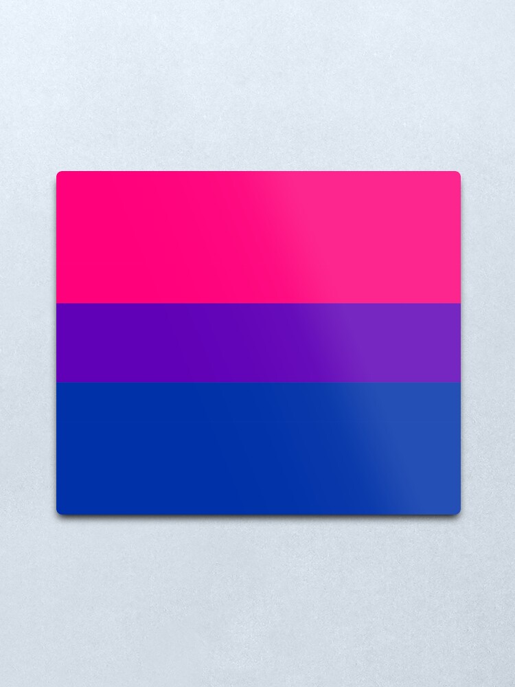 Alternate view of Solid Bisexual Pride Flag Metal Print