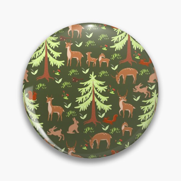 Item preview, Woodland animals and firs pattern designed and sold by burbura.