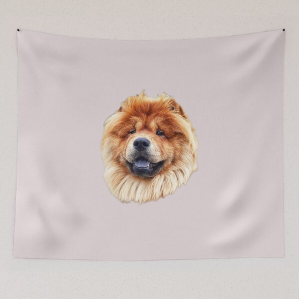 Item preview, Chow Chow Fluffy Puppy Dog Head designed and sold by ElegantCat.