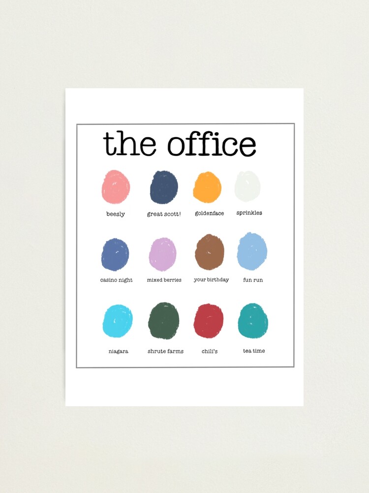 the office color palette 