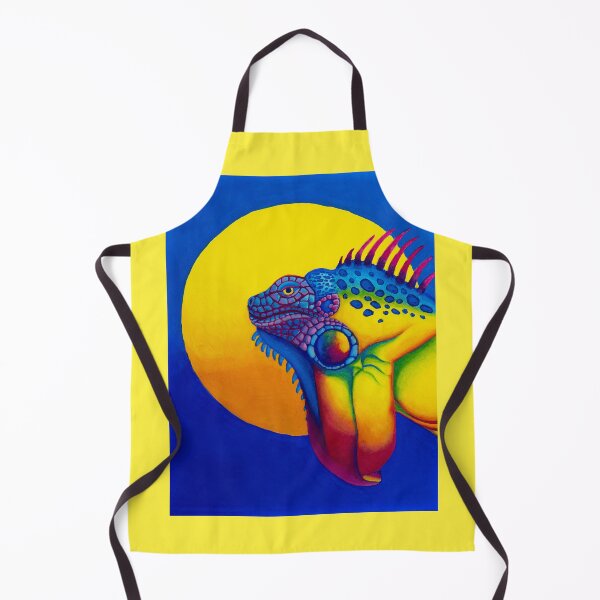Item preview, Pintura Iguana Sunrise Colorida Outrun designed and sold by AllisonDelDuca.