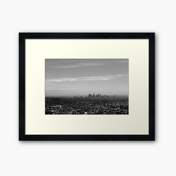 LA From Griffith Observatory Framed Art Print