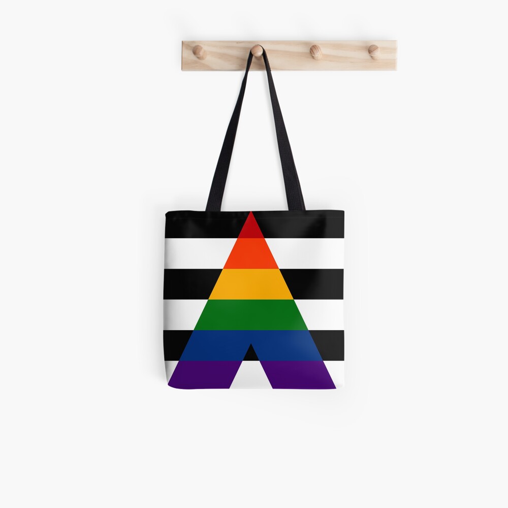 Seamless Repeating LGBTQ Pride Rainbow Flag Background Tote Bag