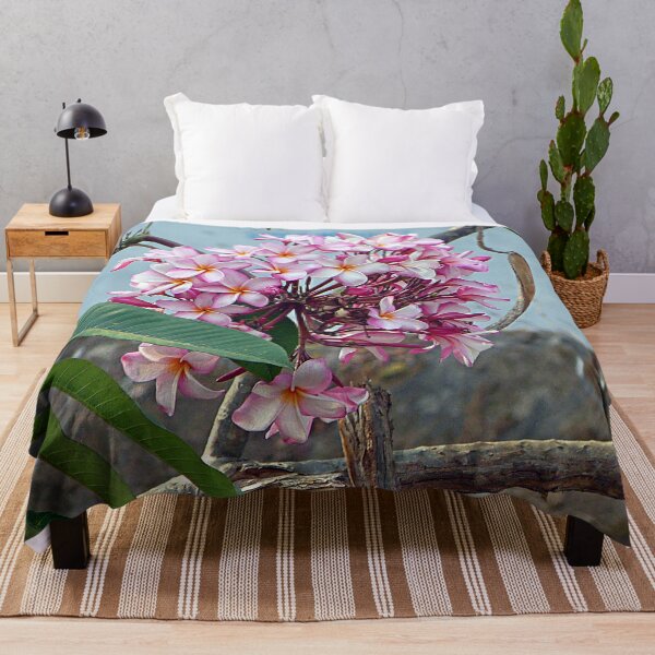 Item preview, Frangipani Plumeria Pink Flowers on Branch designed and sold by worldways.