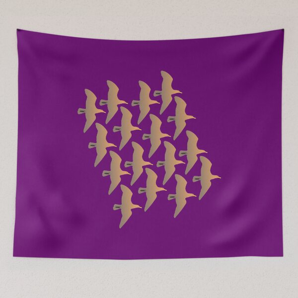 Item preview, Interlocking Seagull Pattern (purple) designed and sold by Davey's Designs.