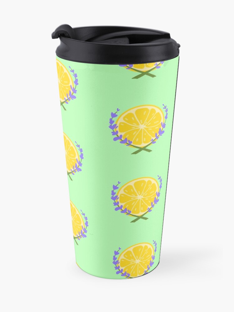 Alternate view of Lavender Lemonade Logo Travel Coffee Mug