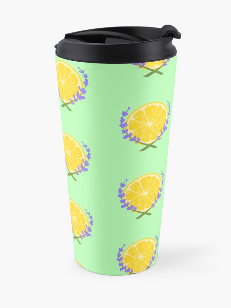 Alternate view of Lavender Lemonade Logo Travel Coffee Mug
