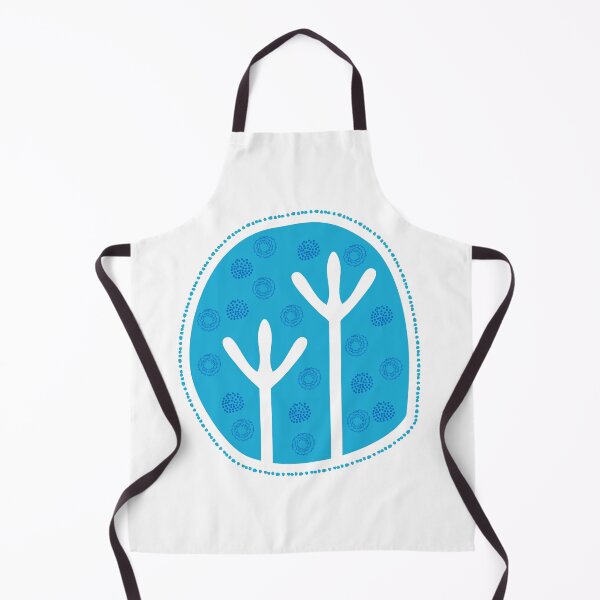 Item preview, Emu Bird Tracks Footprints Australian Aboriginal Style Blue designed and sold by Anna Lemos.
