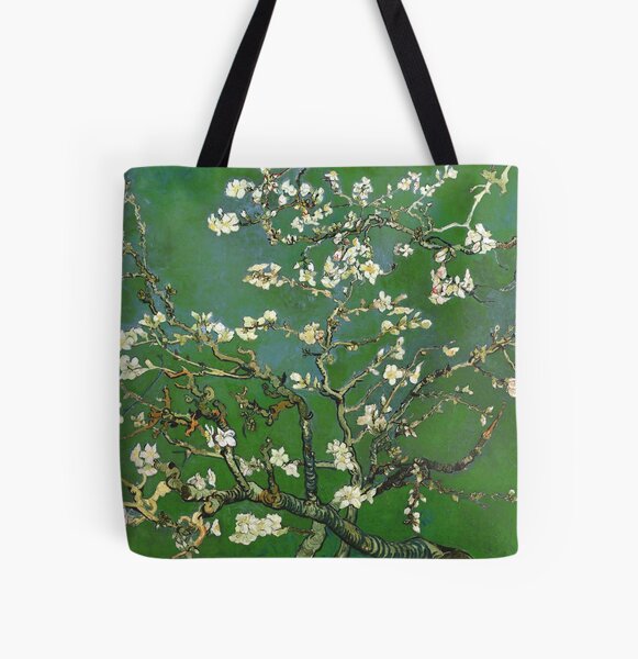 zipper bag Details about   Ecozz Almond Blossom by Van Gogh shopping bag reusable bag 