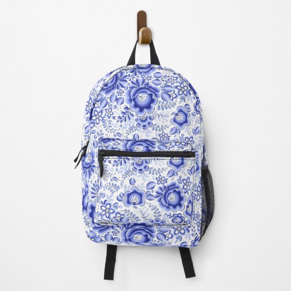 Item preview, Blue floral design in Russian gzhel style designed and sold by 1enchik.