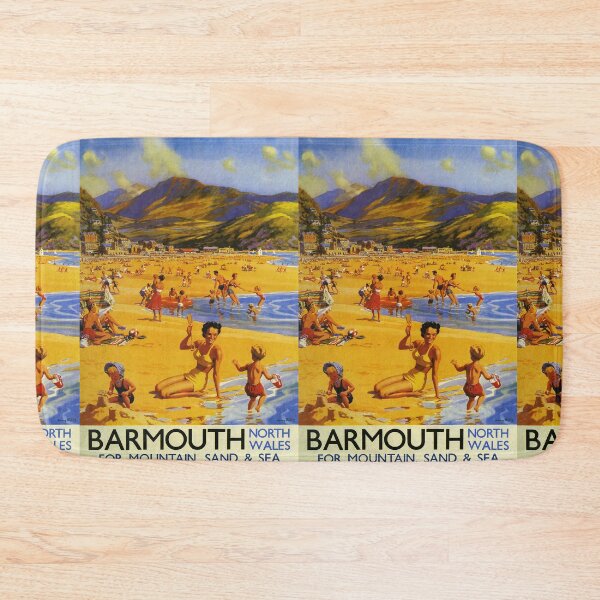 Item preview, Barmouth North Wales vintage travel poster designed and sold by stickart-marek.